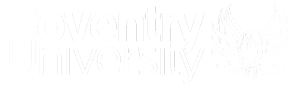 Coventry University Logo landscape WHITE